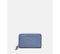 Mini Geldbörse aus weichem Yakleder blau