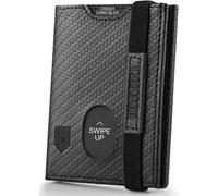 Mini Geldbörse mit RFID-Schutz Münzfach Kartenetui Herren Slim Wallet
