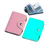 Mini-Kreditkartenetui für Damen, transparent, Kunststoff, 2 Stück