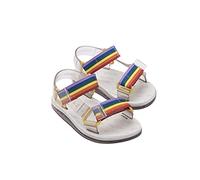 Melissa Mini Papete + Rider I Sandalen EU 34 Beige / Beige / Rainbow
