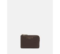 Mini Portemonnaie aus Leder braun