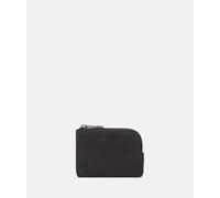 Mini Portemonnaie aus weichem Veloursleder braun