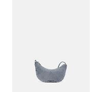 Mini-Pouch aus Denim blau