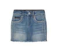 Minirock PHILIPP PLEIN "Verziert", Mädchen, Gr. 6, 13mi, salt'n'pepa, Obermaterial: 92% Baumwolle, 6% Elastomultiester, 2% Elasthan. Futter: 65% Polyester, 35% Baumwolle, Röcke Minirock (47609325-6) 1