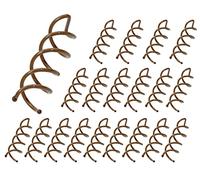 Mini Skater 4,8 cm Spiral-Haarnadel, gedrehte Haarspange, kratzfest, runde Spitzen, gedrehte Schraube, Haarnadel für Frauen, Dutt, Haarstil, DIY (braun, 20 Stück)