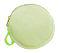 Miniatur runder Schlüsselanhänger in Brieftaschenform, rund, Münzgeldbörse, Schlüsselanhänger, lose Kleingeld/Schlüssel/Aufbewahrungstasche, Ornament für Frauen, trendige, runde Reißverschlusstasche