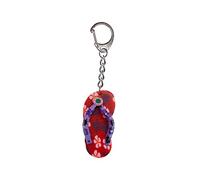 Miniblings Badelatschen Schlüsselanhänger Sandale Gummi rot - Handmade Modeschmuck I I Anhänger Schlüsselring Schlüsselband Keyring