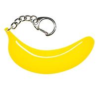 Miniblings Banane Acrylglas Schlüsselanhänger Sommer Acryl LC gelb - Handmade Modeschmuck I I Anhänger Schlüsselring Schlüsselband Keyring