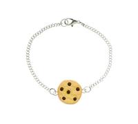 Miniblings Cookie Armband Keks Schokostückchen Schokolade Chocolate Chips 19cm - Modeschmuck Handmade - Damen Mädchen Bettelarmband