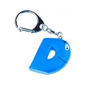 Miniblings D Barbapapa Schlüsselanhänger Buchstabe Initiale blau - Handmade Modeschmuck I I Anhänger Schlüsselring Schlüsselband Keyring