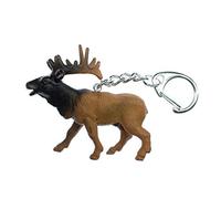 Miniblings Elch Schlüsselanhänger Hirsch Tiere Tier Kanada Moose - Handmade Modeschmuck I I Anhänger Schlüsselring Schlüsselband Keyring