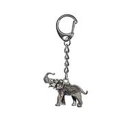 Miniblings Elefant Dickhäuter Schlüsselanhänger - Handmade Modeschmuck I Anhänger Schlüsselring Schlüsselband Keyring - Elefant Dickhäuter