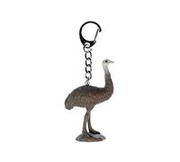 Miniblings Emu Schlüsselanhänger Laufvogel Laufvögel Australien Tier Strauß grau - Handmade Modeschmuck I I Anhänger Schlüsselring Schlüsselband Keyring