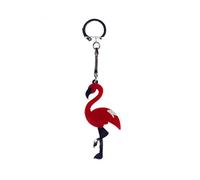 Miniblings Flamingo Schlüsselanhänger Sommer Party Vogel - Handmade Modeschmuck I I Anhänger Schlüsselring Schlüsselband Keyring