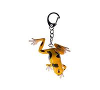 Miniblings Frosch Schlüsselanhänger Giftfrosch Orange - Handmade Modeschmuck I I Anhänger Schlüsselring Schlüsselband Keyring