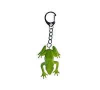 Miniblings Frosch Schlüsselanhänger Kröte Grasfrosch grün - Handmade Modeschmuck I I Anhänger Schlüsselring Schlüsselband Keyring