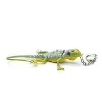 Miniblings Gekko Schlüsselanhänger Anhänger Salamander Gecko Echse Eidechse Chamäleon- Handmade Modeschmuck I I Anhänger Schlüsselring Schlüsselband Keyring