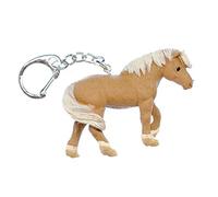Miniblings Haflinger Pony Huftier Schlüsselanhänger - Handmade Modeschmuck I Anhänger Schlüsselring Schlüsselband Keyring - Haflinger Pony Huftier
