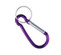 Miniblings Karabiner Schlüsselanhänger Klettern lila - Handmade Modeschmuck I I Anhänger Schlüsselring Schlüsselband Keyring