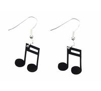 Miniblings Noten Klavier Musikerin Ohrringe Hänger Musik Sechzehntel Note 16tel - Handmade Modeschmuck I Ohrhänger Ohrschmuck versilbert