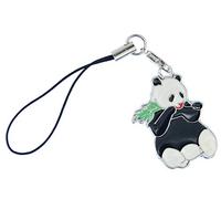 Miniblings Panda Handyanhänger Bambus Pandabär Asien Bär Teddy Wald emalliert- Handmade Modeschmuck I Anhänger Handyschmuck Schlüsselanhänger