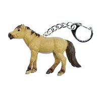 Miniblings Pferd Schlüsselanhänger Highland Island Pony Pferde Ponyhof - Handmade Modeschmuck I I Anhänger Schlüsselring Schlüsselband Keyring