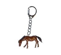 Miniblings Pferd Schlüsselanhänger Pony Reiten braun 3D - Handmade Modeschmuck I I Anhänger Schlüsselring Schlüsselband Keyring