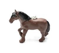 Miniblings Pferd Schlüsselanhänger Pony stehend braun schwarze Mähne - Handmade Modeschmuck I Anhänger Schlüsselring Schlüsselband Keyring