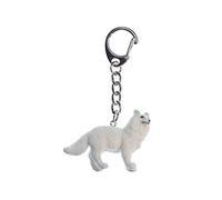 Miniblings Polarfuchs Fuchs Schlüsselanhänger Winter - Handmade Modeschmuck I I Anhänger Schlüsselring Schlüsselband Keyring