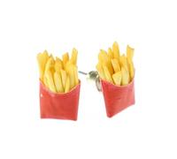 Miniblings Pommes Frites Ohrstecker Fries Fritten 15mm Handarbeit - Handmade Modeschmuck I Ohrringe Stecker Ohrschmuck