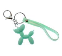 Miniblings Pudel Luftballonhund Schlüsselanhänger Luftballon Luftballontier Zirkus hellblau - Origineller Modeschmuck I I Anhänger Schlüsselring Schlüsselband Keyring
