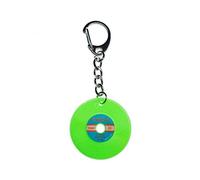 Miniblings Schallplatte Schlüsselanhänger DJ Musik grün - Handmade Modeschmuck I I Anhänger Schlüsselring Schlüsselband Keyring