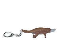 Miniblings Schnabeltier Schlüsselanhänger Platypus Australien Brückentier 7cm - Handmade Modeschmuck I I Anhänger Schlüsselring Schlüsselband Keyring