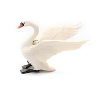 Miniblings Schwan Vogel Wasservogel - Handmade Modeschmuck I Anhänger Schlüsselring Schlüsselband Keyring