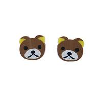Miniblings Teddy Kopf Ohrstecker Stecker Ohrringe Bär Gesicht Mini braun