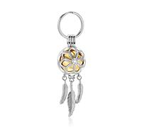 Minicremation Traumfänger-Urnen-Schlüsselanhänger für Asche, Edelstahl, Asche, Andenken, Urne, Schlüsselanhänger für Asche von Mensch und Haustier, Edelstahl, Kein Edelstein