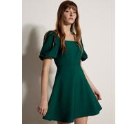 Minikleid APRICOT "Fit-and-Flare-Minikleid", Damen, Gr. S (36), N-Gr, grün, gewebt, Obermaterial: 92% Viskose CV. 8% Nylon NY., uni, normal, Kleider Minikleid, mit Smokdetails (13448221-36) grün