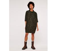 Minikleid APRICOT "Mini-Cocoon", Damen, Gr. S (36), N-Gr, grün (khaki), gewebt, Obermaterial: 86% Polyester PES. 13% Viskose CV. 1% Elasthan EL., Fledermausärmel, Kleider Minikleid, mit Zebra-Print (9