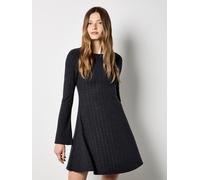 Minikleid APRICOT "Swing-Minikleid aus Pointelle-Jersey", Damen, Gr. XL (42), N-Gr, schwarz, Obermaterial: 50% Viskose CV. 29% Polyester PES. 21% Nylon NY., Kleider Minikleid (89048428-42) schwarz