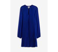 Minikleid BONPRIX, Damen, Gr. 36, N-Gr, blau, Obermaterial: 100% Polyester. Futter: 100% Polyester, festlich, A-Linie, Kleider Minikleid, für Damen, aus Chiffon, mit Plissee, mit Ballonärmeln, in A-Li