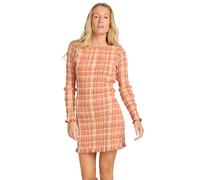 Minikleid BILLABONG "Check Me Out", Damen, Gr. XL, US-Größen, sunburnt, 99% Baumwolle, 1% Elasthan, Kleider Minikleid (33849621-XL) sunburnt