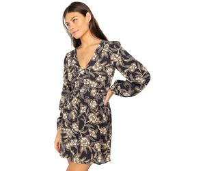 Minikleid BILLABONG "New Dawn", Damen, Gr. M, US-Größen, schwarz (schwarz sands 2), Obermaterial: 100% Viskose;, Kleider Minikleid (76319414-M) schwarz sands 2