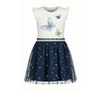 Jerseykleid BLUE SEVEN "Mädchen Tüllkleid", Mädchen, Gr. 98, 5390, ocean, 95% Baumwolle, 5% Elasthan, normal, Rundhals, Kleider Jerseykleid (66493851-98) 5390, ocean