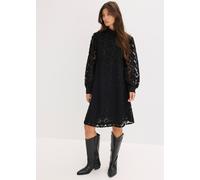 Minikleid BONPRIX "Minikleid aus Spitze", Damen, Gr. 34, N-Gr, schwarz, Obermaterial: 100% Polyester. Futter: 100% Polyester, festlich, A-Linie, Kleider Minikleid, festlicher Stil, aus Polyester, A-Li