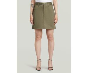 Minikleid G-STAR "Chino Rock", Damen, Gr. 30, Normalgrößen, turf, Obermaterial: 97% Baumwolle, 3% Elasthan, Kleider Minikleid (65825911-30) turf