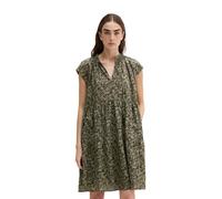 Minikleid MARC O'POLO "aus bedrucktem Baumwoll-Voile", Damen, Gr. 44, Normalgrößen, ohne Ärmel, medium braun, Obermaterial: 100% Baumwolle. Futter: 100% Modal, bedruckt, loose fit knielang, Kleider Mi