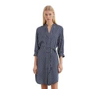 Minikleid MARC O'POLO "aus bedruckter Viskose", Damen, Gr. 40, Normalgrößen, me15, Obermaterial: 100% Viskose, bedruckt, relaxed fit knielang, Manschette, Kleider Minikleid (64905730-40) me15