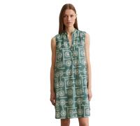 Minikleid MARC O'POLO "aus Silky Touch Voile", Damen, Gr. 46, Normalgrößen, bunt (mi24), Obermaterial: 100% Baumwolle; Futter: 100% Modal, bedruckt, loose fit wadenlang, V-Ausschnitt, normaler Saum, K