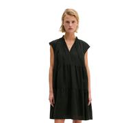 Minikleid MARC O'POLO "aus weichem Baumwoll-Voile", Damen, Gr. 46, Normalgrößen, schwarz, Obermaterial: 100% Baumwolle. Futter: 100% Modal, unifarben, loose fit knielang, normaler Saum, Kleider Minikl