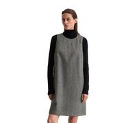 Minikleid MARC O'POLO "aus Woll-Mix-Tweed", Damen, Gr. 38, Normalgrößen, bunt (schwarz), Obermaterial: 60% Wolle, 35% Polyester, 5% Polyamid, unifarben, relaxed fit kurz, Rundhals, Kleider Minikleid (